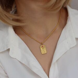 18k gold plated Celestial Tarot Necklace